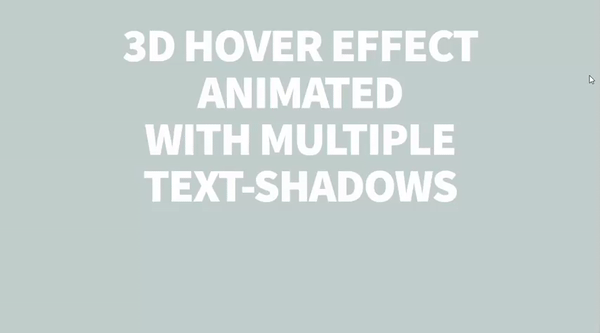 GSAP JS: MULTIPLE TEXT-SHADOW:HOVER