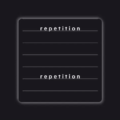 REPETITION TEXT ANIMATION