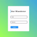 CSS NEWSLETTER WITH ANIMATED FLOATING INPUT LABELS
