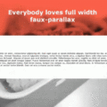 FULL WIDTH FAUX-PARALLAX DIVS