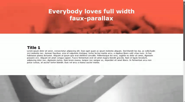 FULL WIDTH FAUX-PARALLAX DIVS