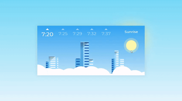 SUNSET/SUNRISE ANIMATION WITH CSS VARIABLES