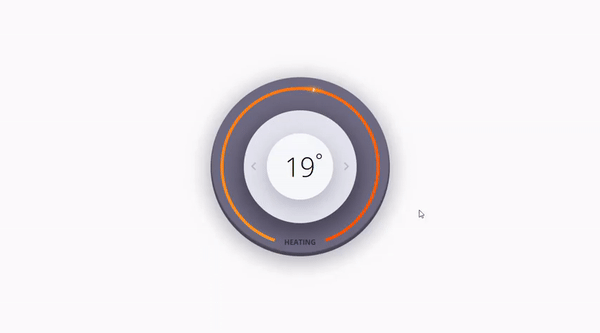 THERMOSTAT WITH FORM ELEMENTS & CSS VARIABLES