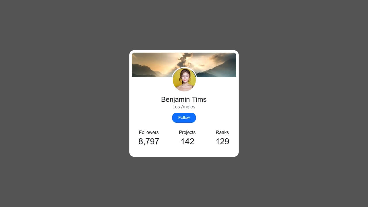 BOOTSTRAP 5 USER PROFILE