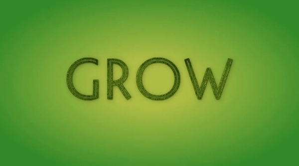 GROWING GRASSY TEXT WITH VARIABLE FONTS