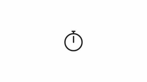 STOPWATCH ICON WITH CSS ANIMATION