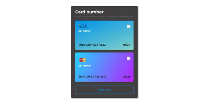 BOOTSTRAP 5 CREDIT CARD PAYMENT FORM