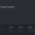 BOOTSTRAP FOOTER BOTTOM