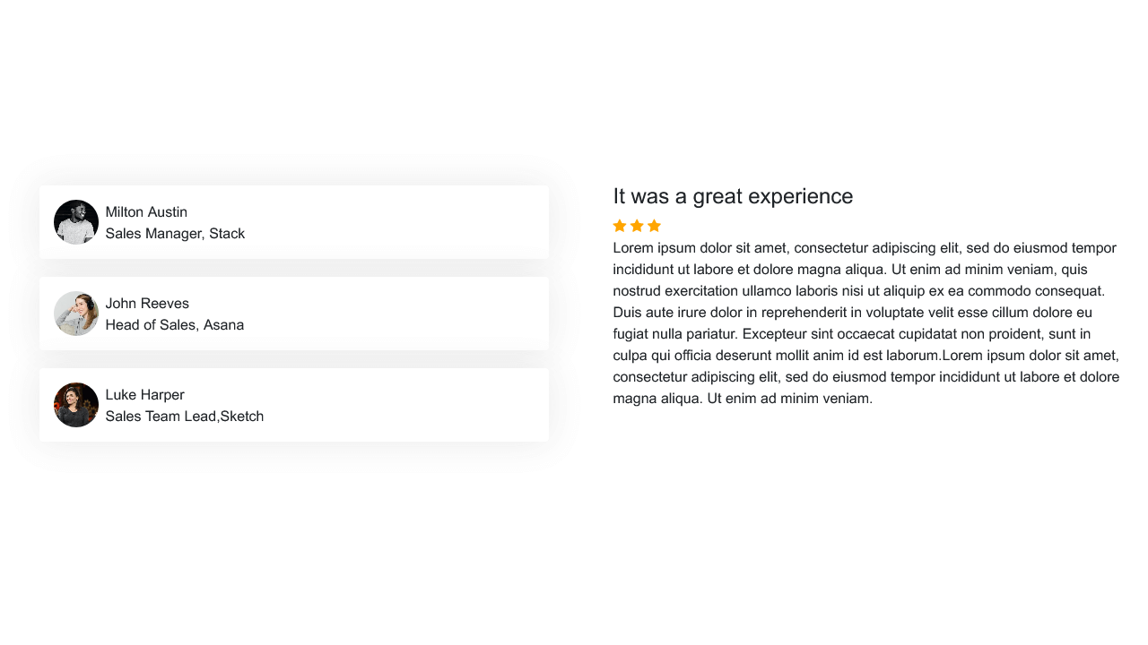 BOOTSTRAP 5 VERTICAL COLLAPSIBLE TESTIMONIALS